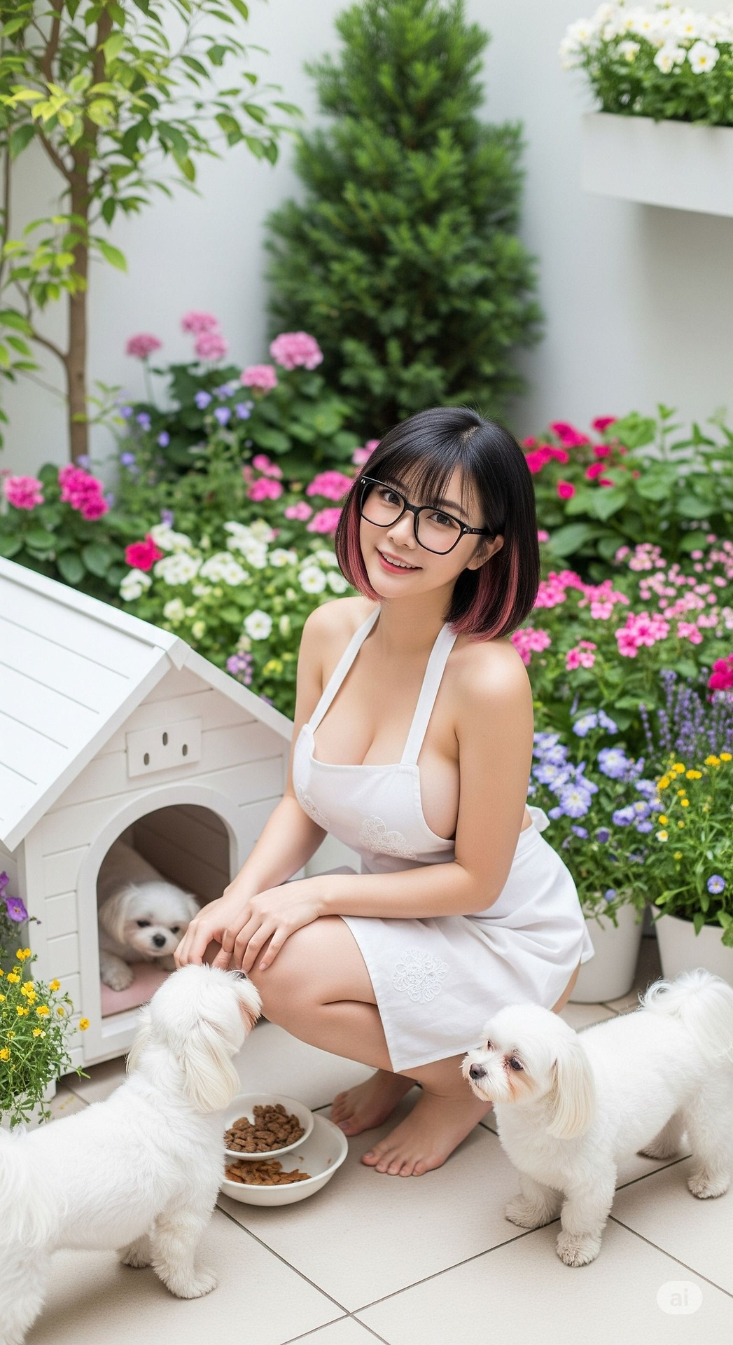家政婦．庭院