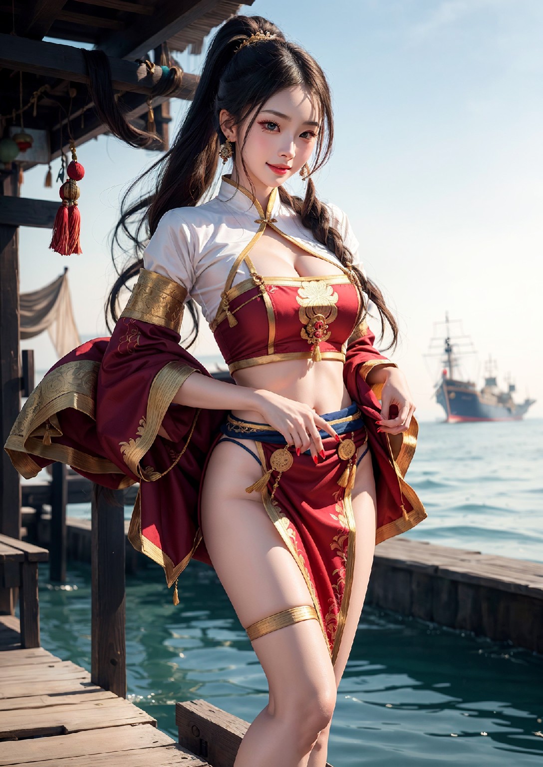 航行到西方的東方女孩