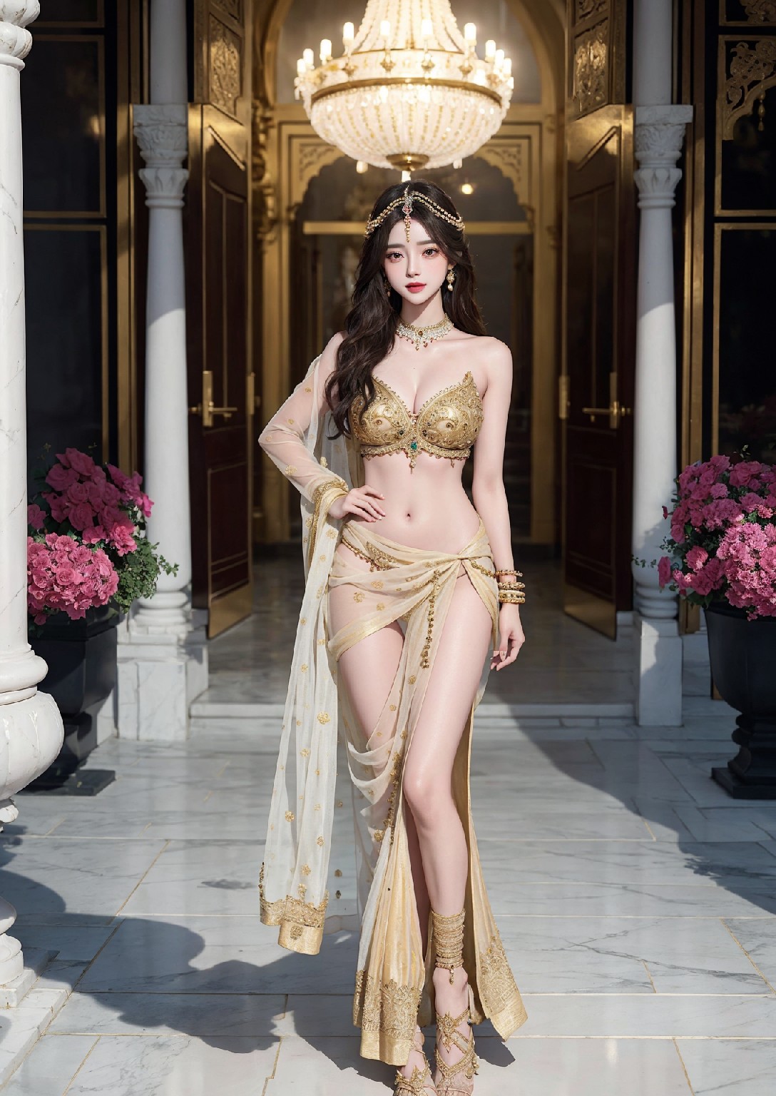 泰姬陵的美麗女人