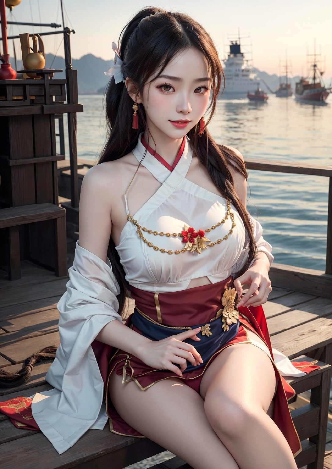 航行到西方的東方女孩