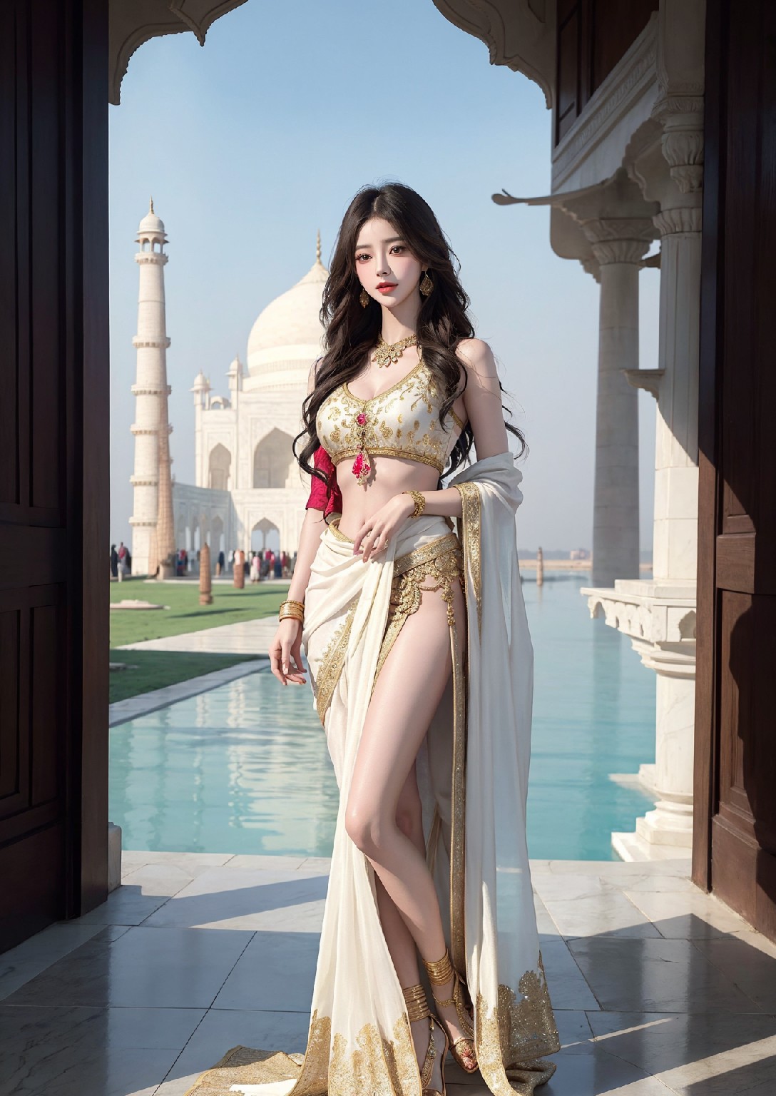 Beautiful Woman of the Taj Mahal