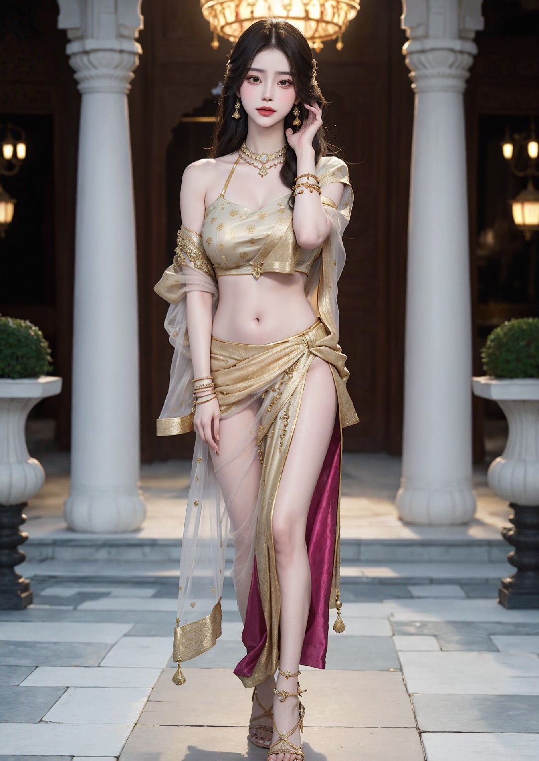 Beautiful Woman of the Taj Mahal