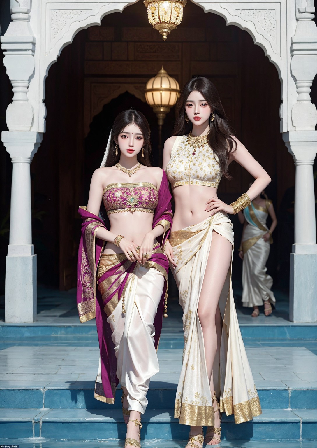 泰姬陵的美麗女人