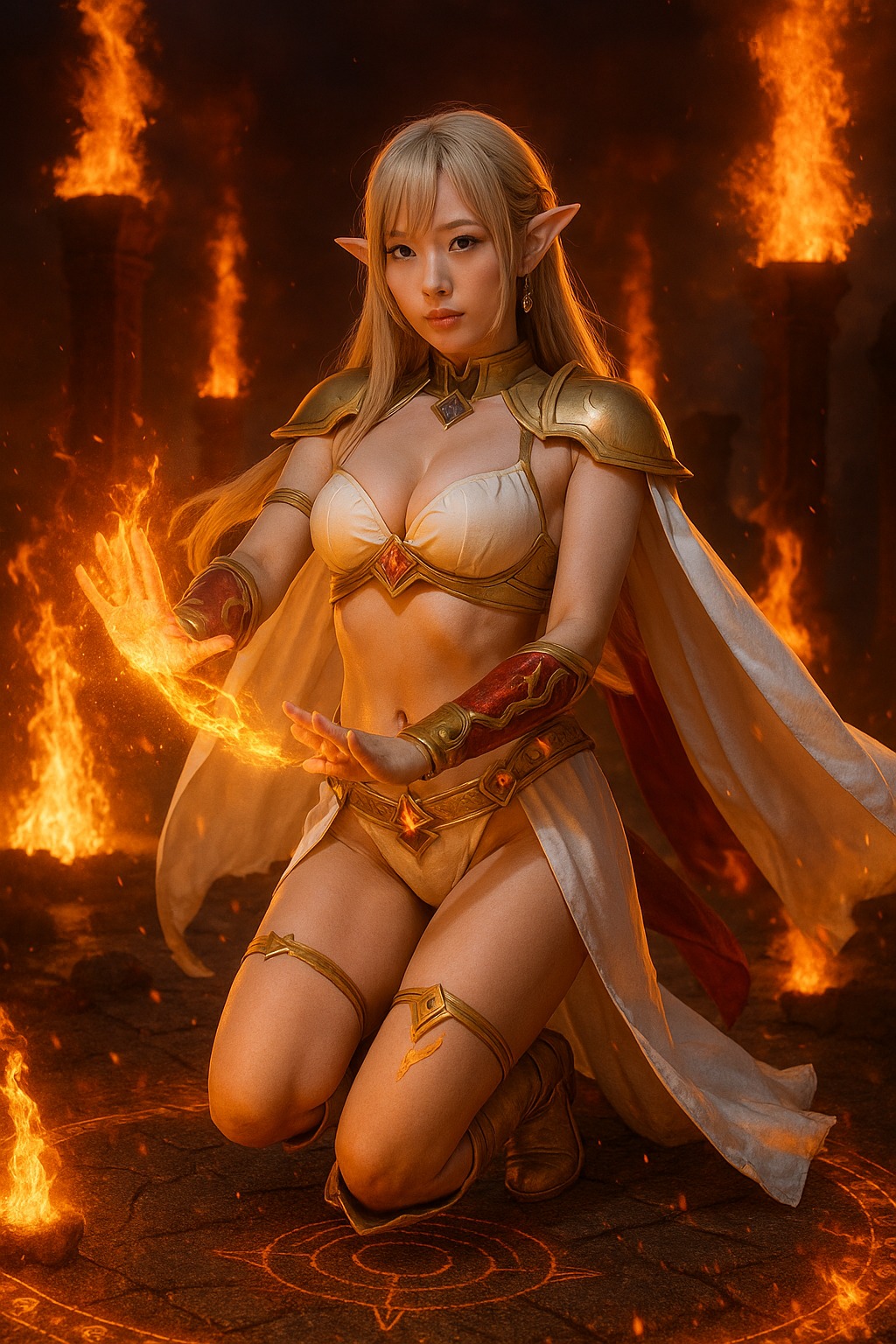 聖銀羽跡．精靈女戰士寫真