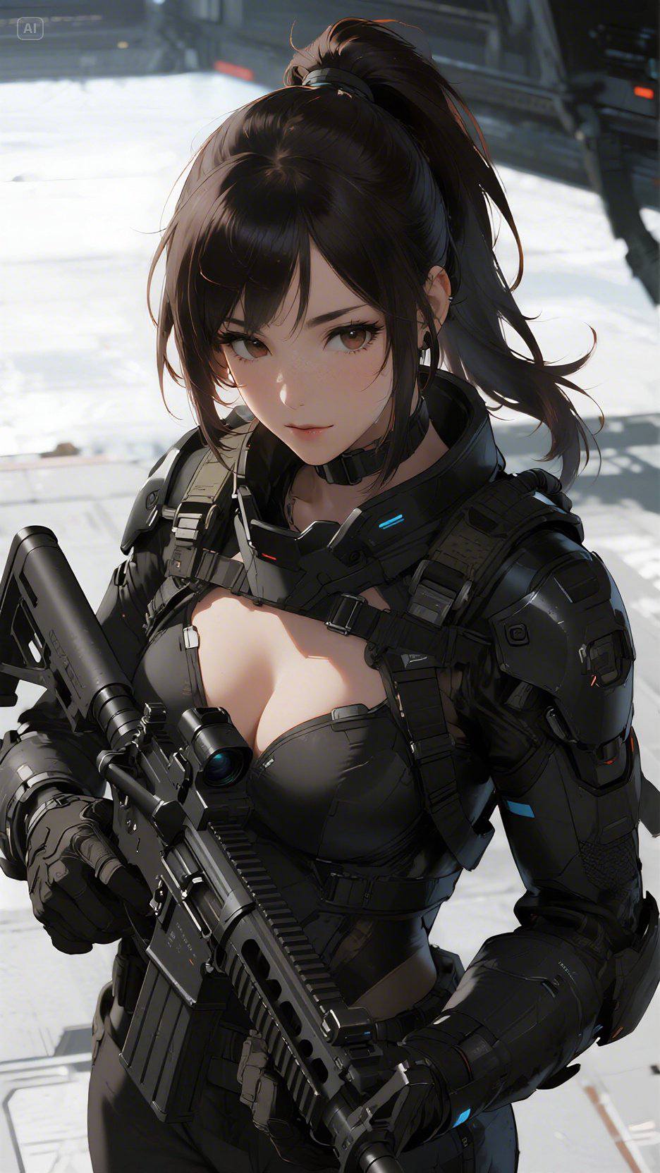 黯黑女士兵