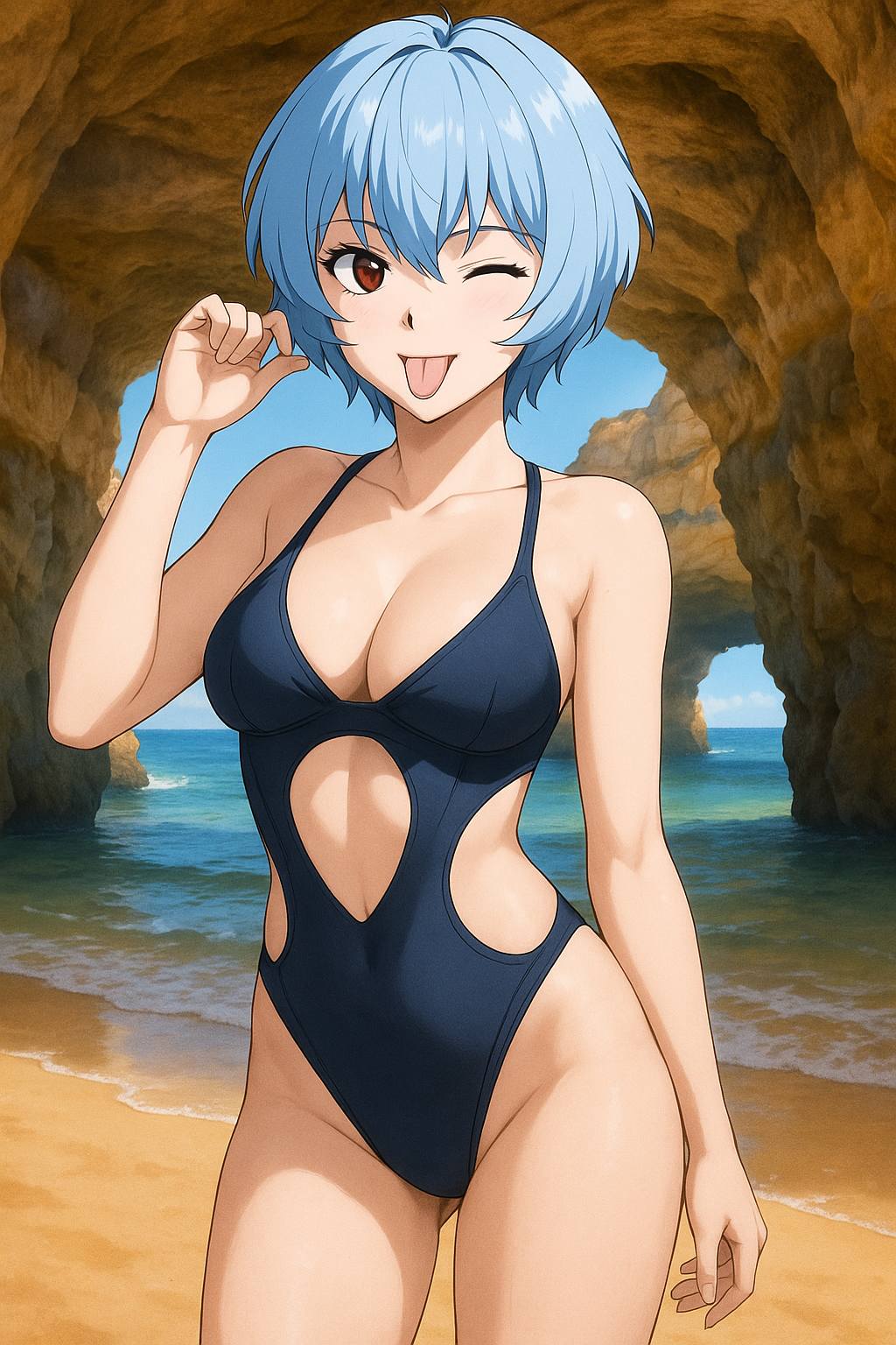 Summer is hot. It's best to go to the beach to cool off.