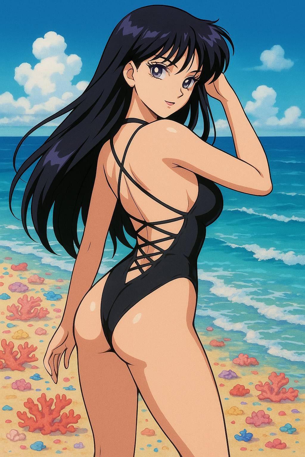 Summer is hot. It's best to go to the beach to cool off.
