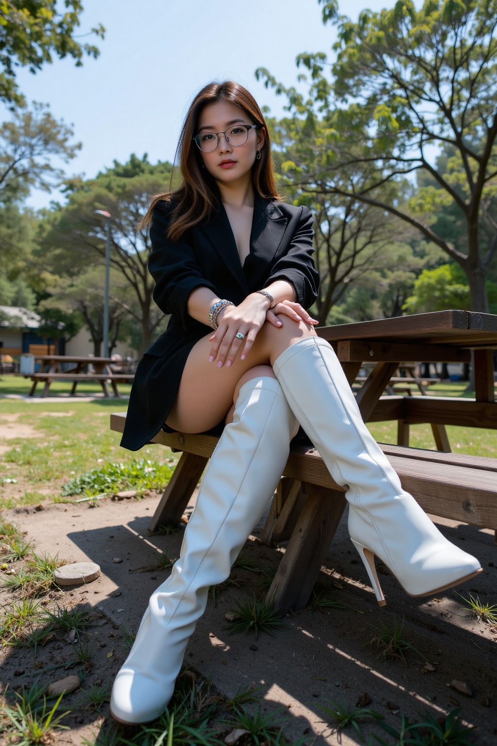 Tired. Take a break in the park