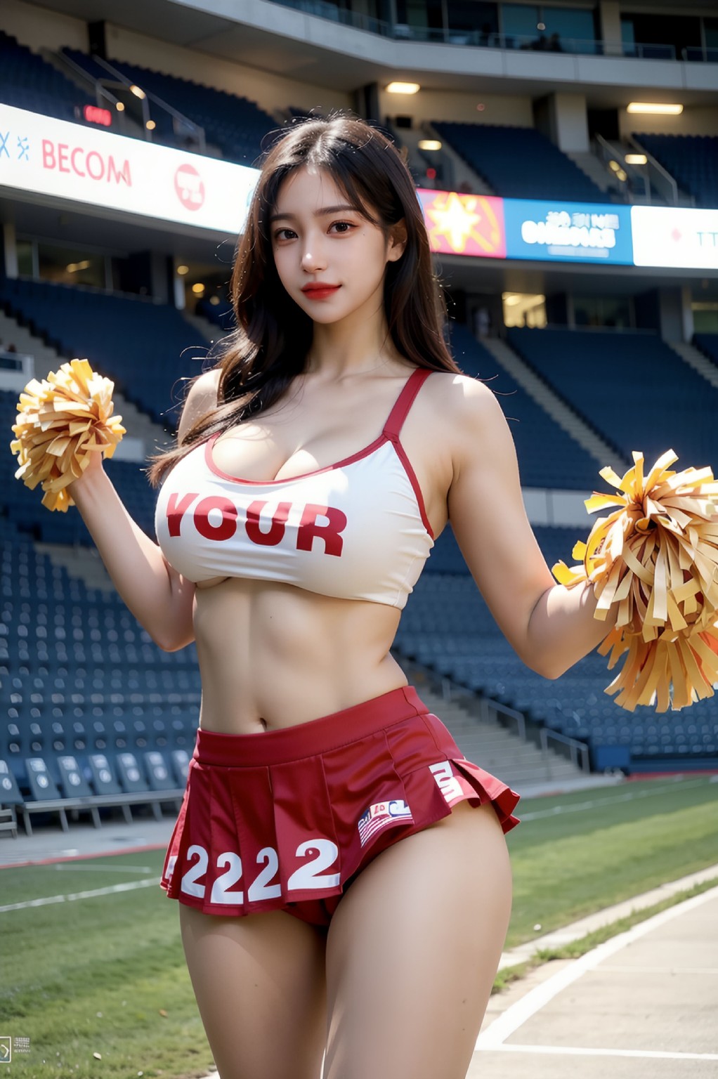 啦啦隊的乳溝