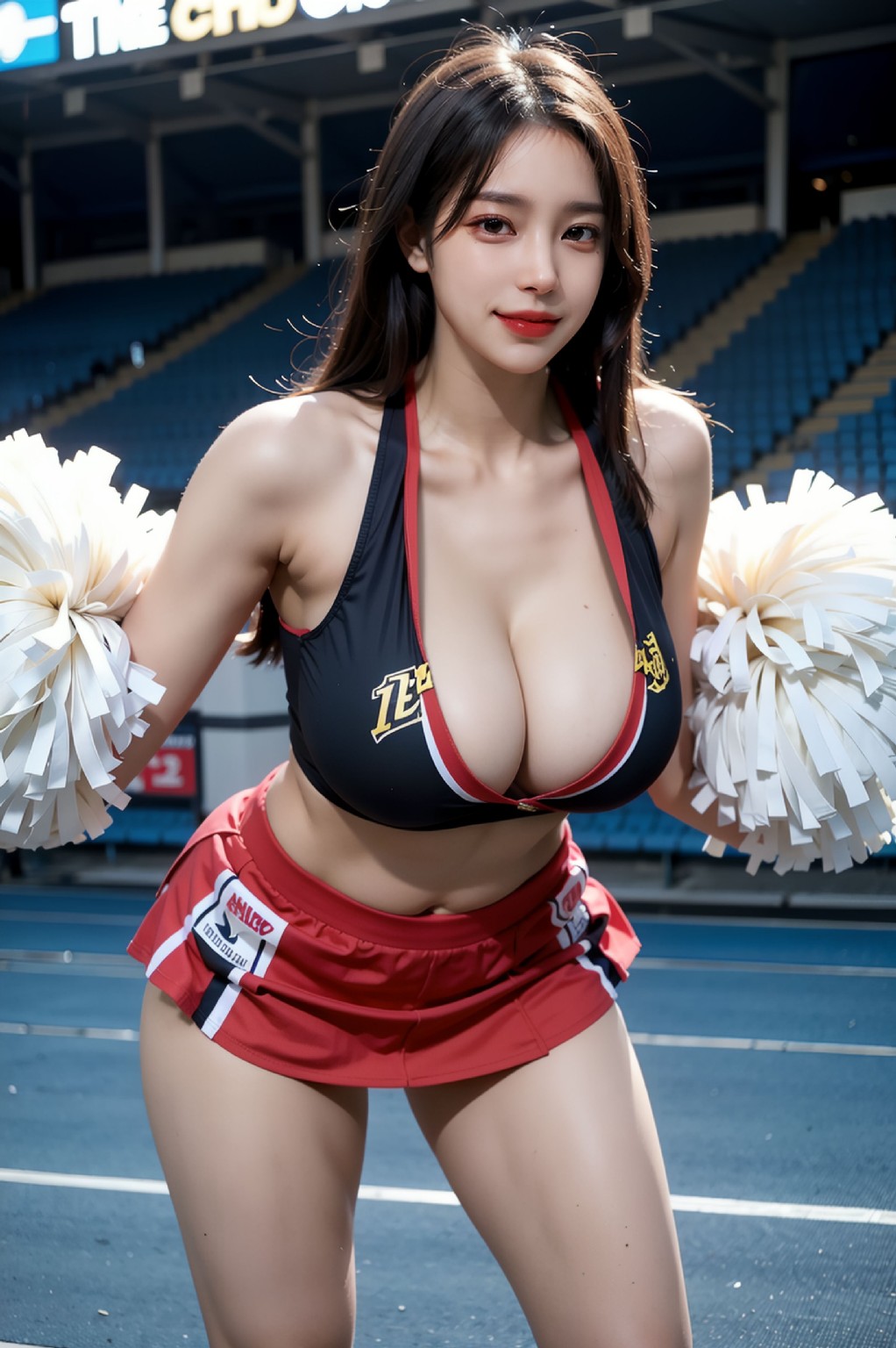 啦啦隊的乳溝