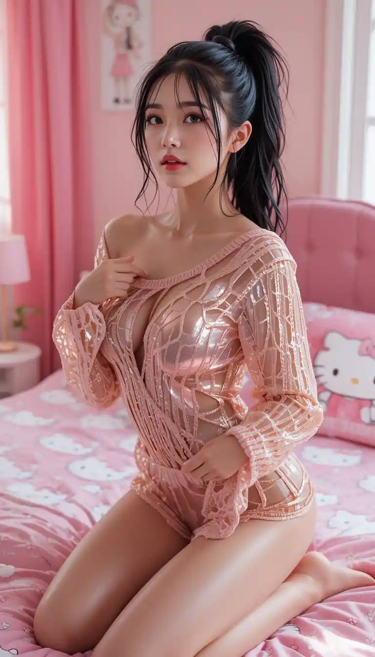 若隱若現的洞洞衣