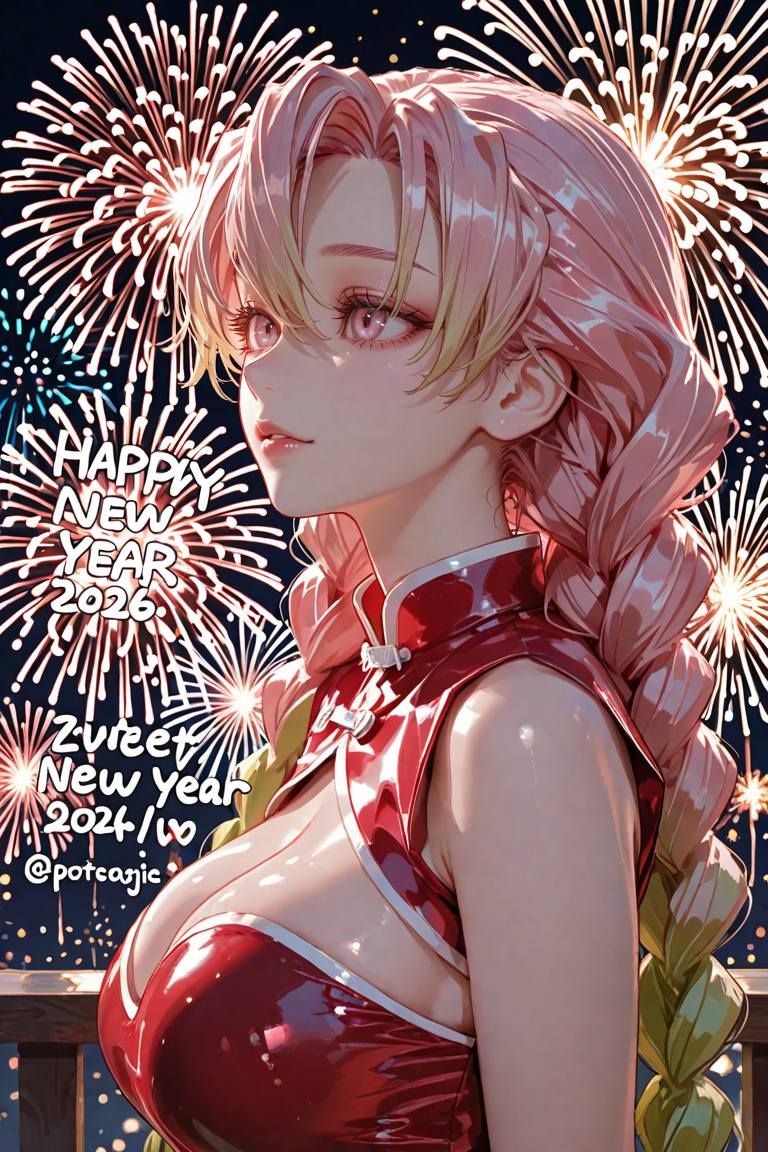 動漫美女迎接2026