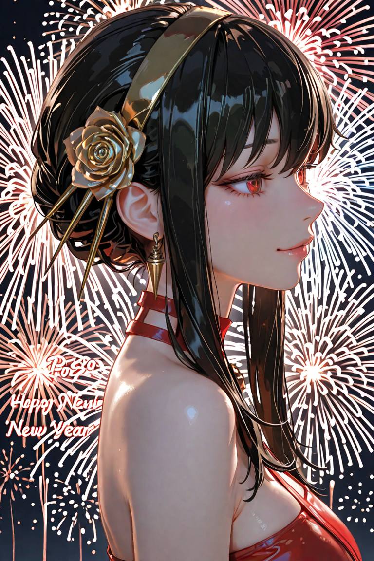 動漫美女迎接2026