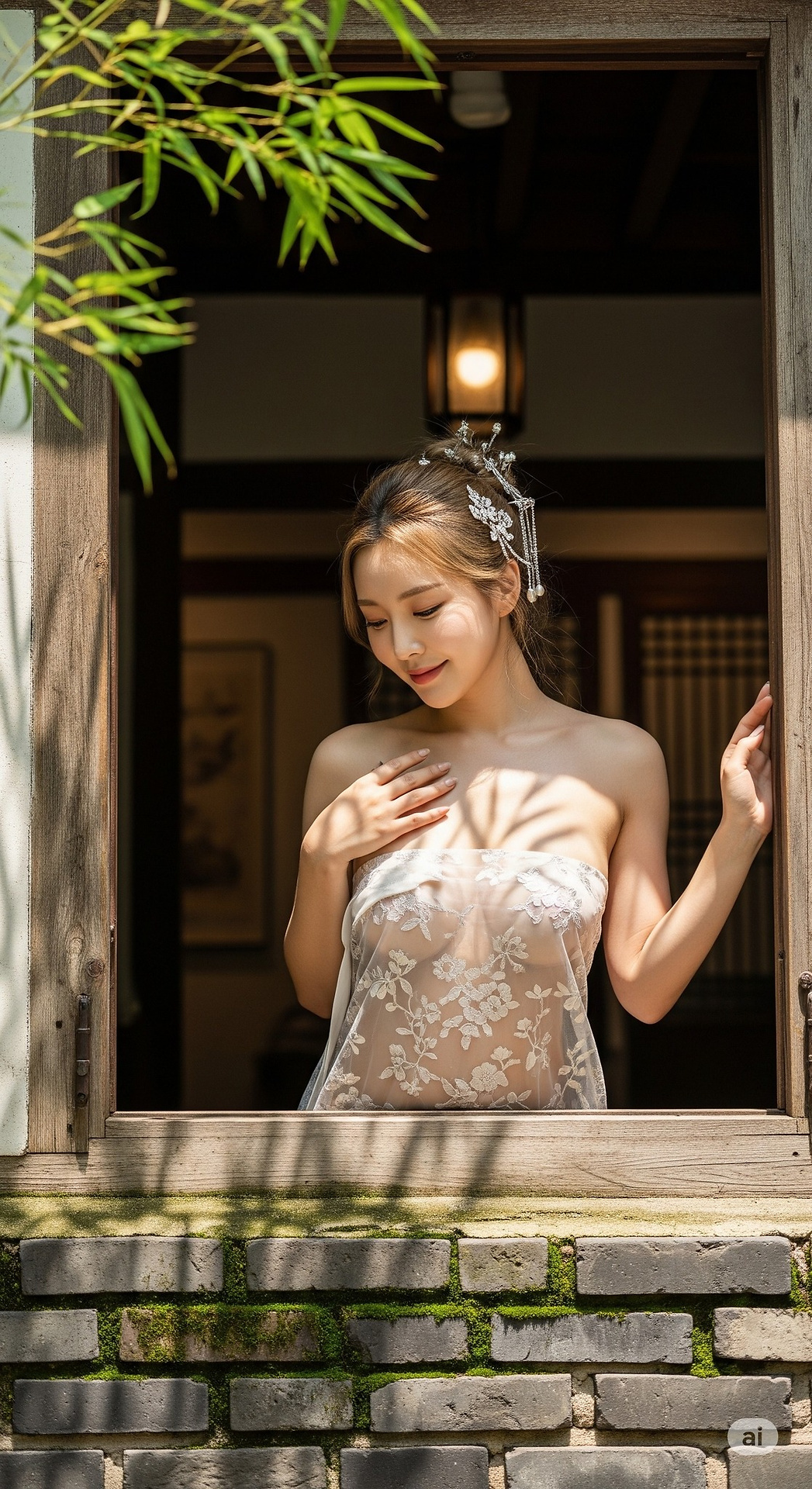 窗邊的美女