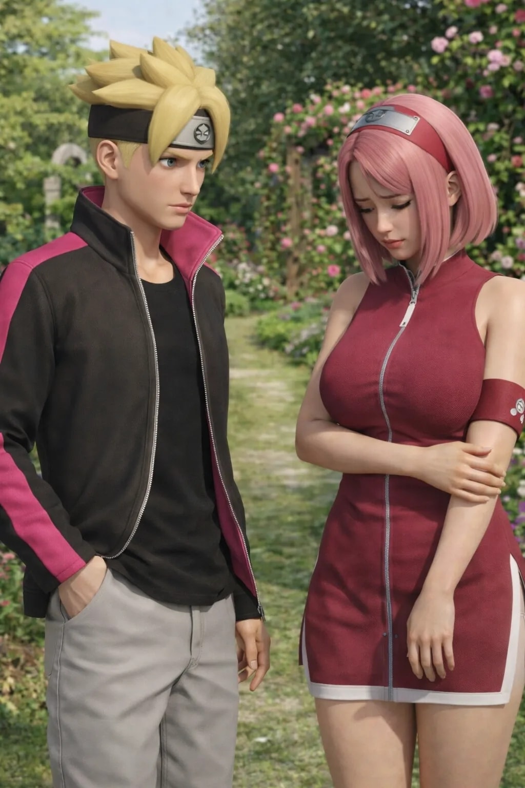 Boruto becoming sarada unfinished 3d comic