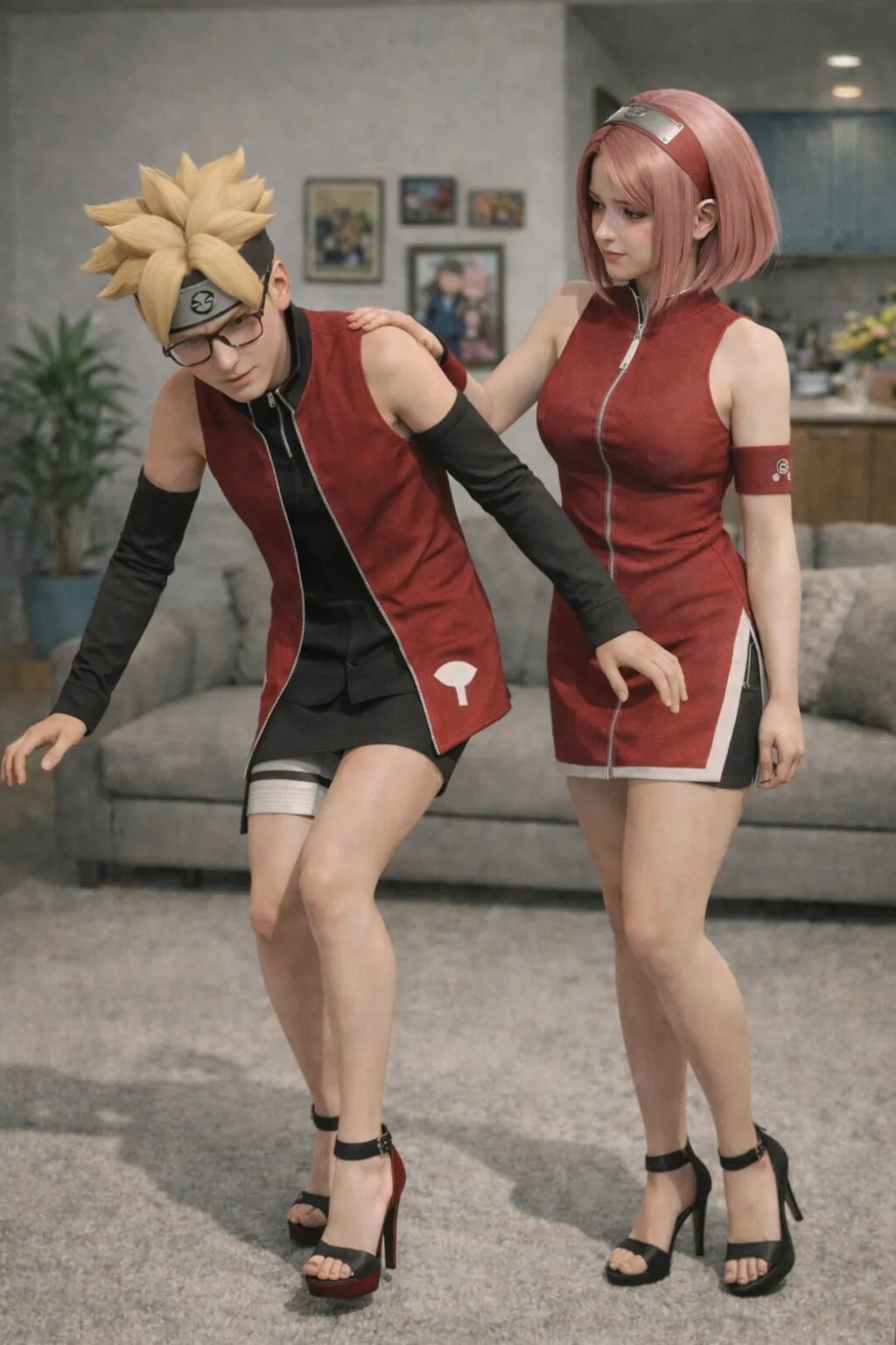 Boruto becoming sarada unfinished 3d comic