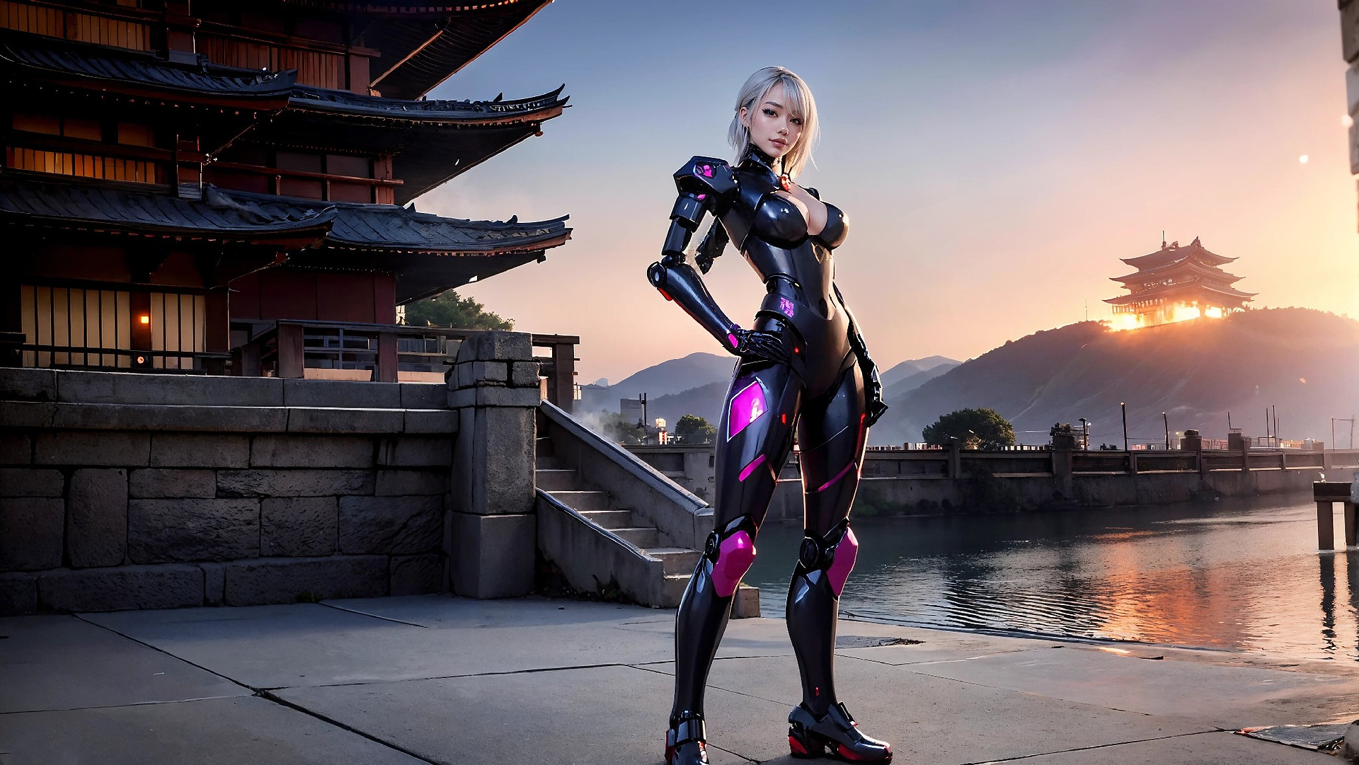 Cyberpunk Ninja Assassin