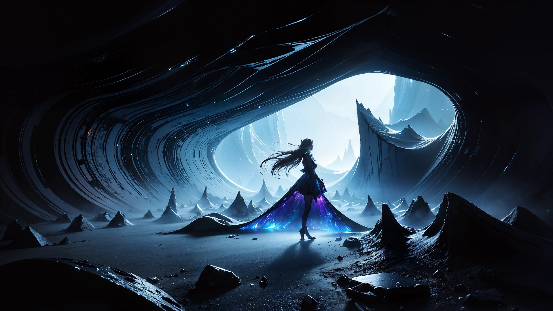 Vibrant Cosmic Princess Fashion