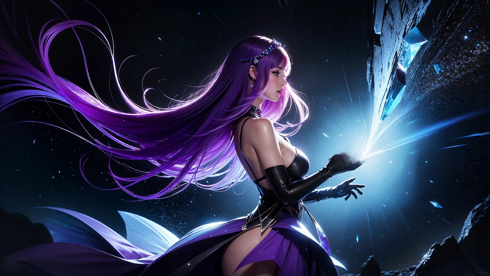 Vibrant Cosmic Princess Fashion