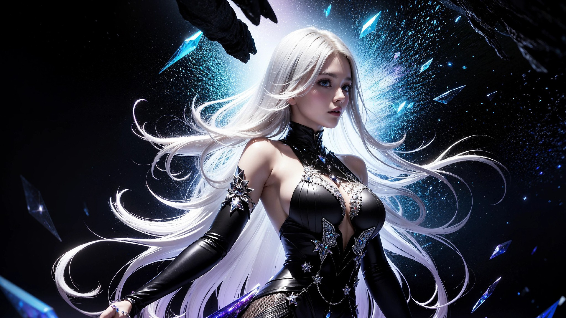Vibrant Cosmic Princess Fashion