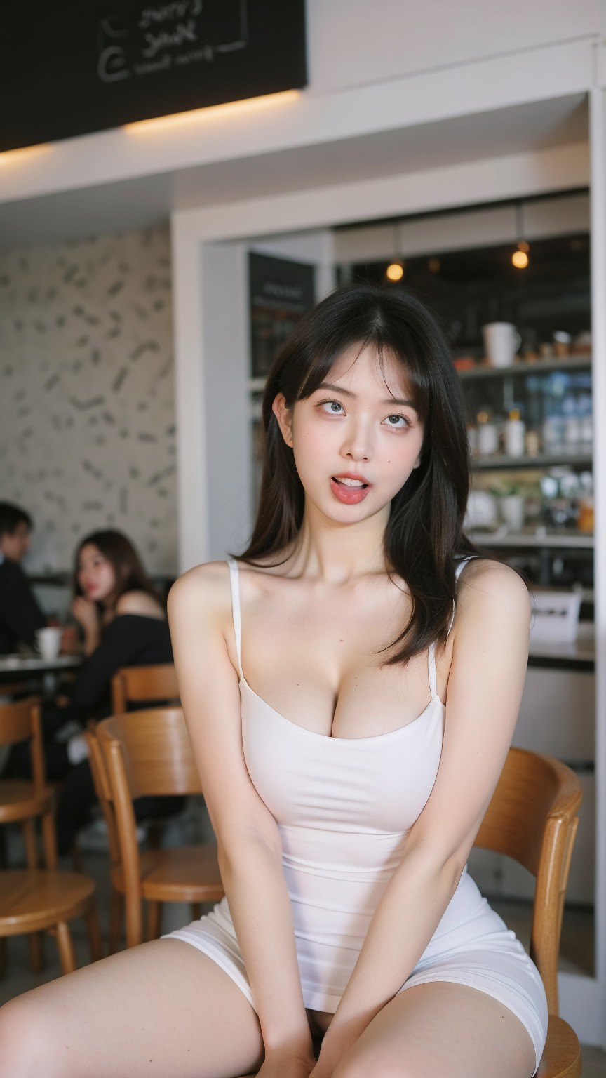 (240204) + Bodycon + Dress + at + the + Café +4