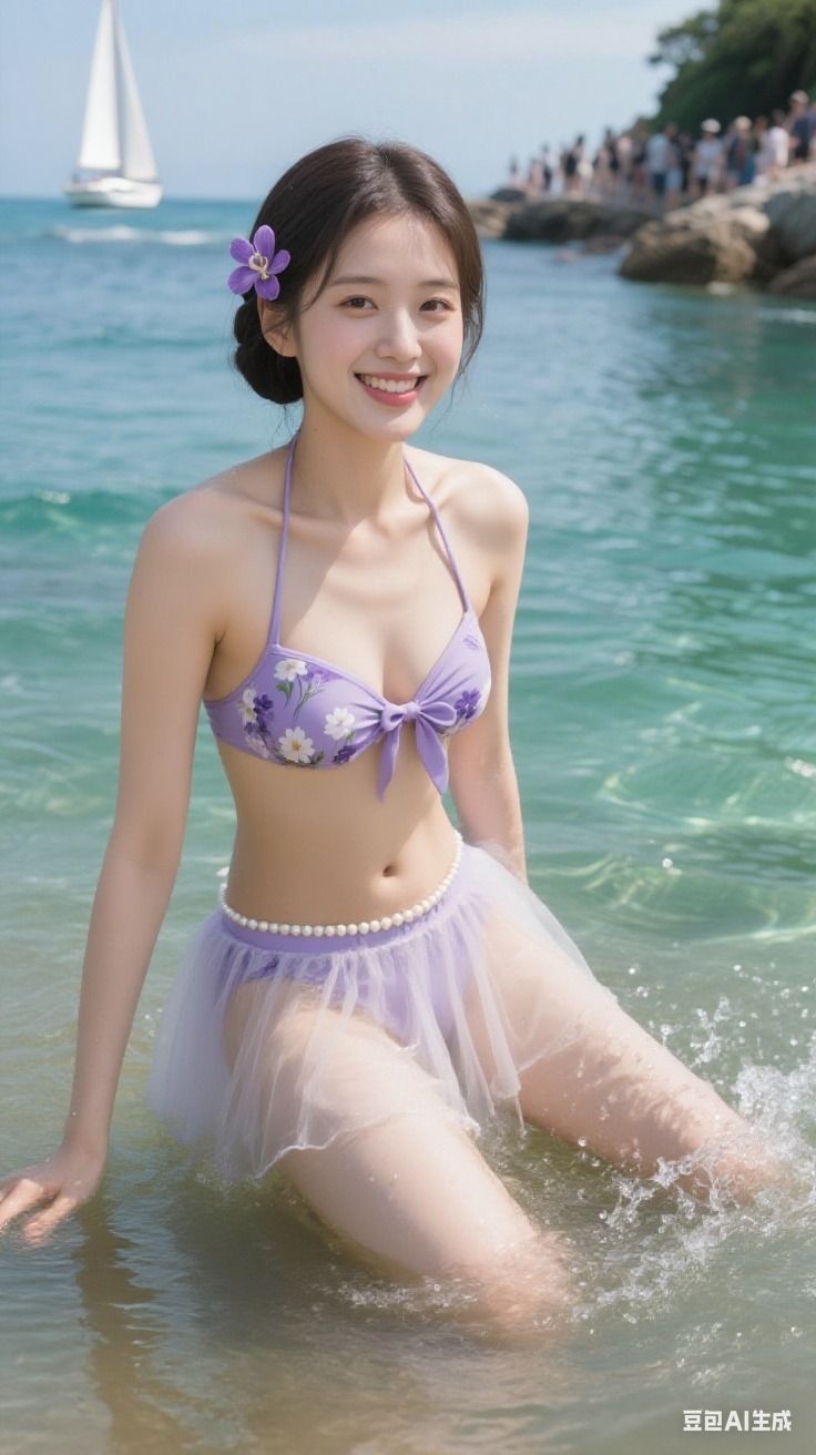 Lavender Flower Bikini