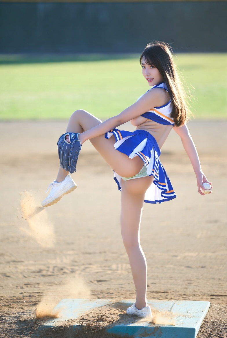 Cheerleader kick-off guests
