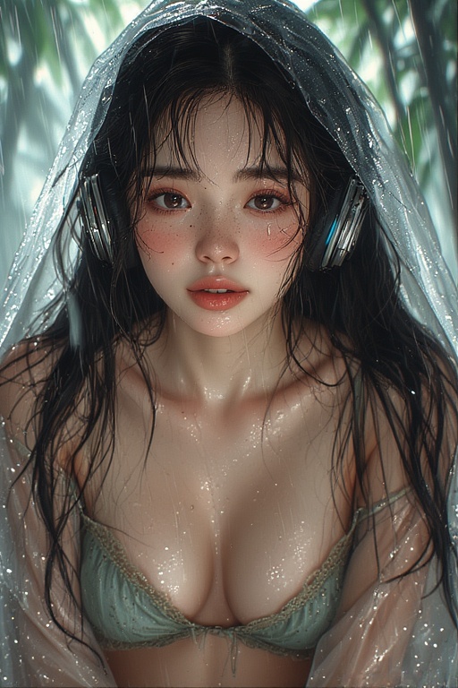 Raincoat on world tuned out