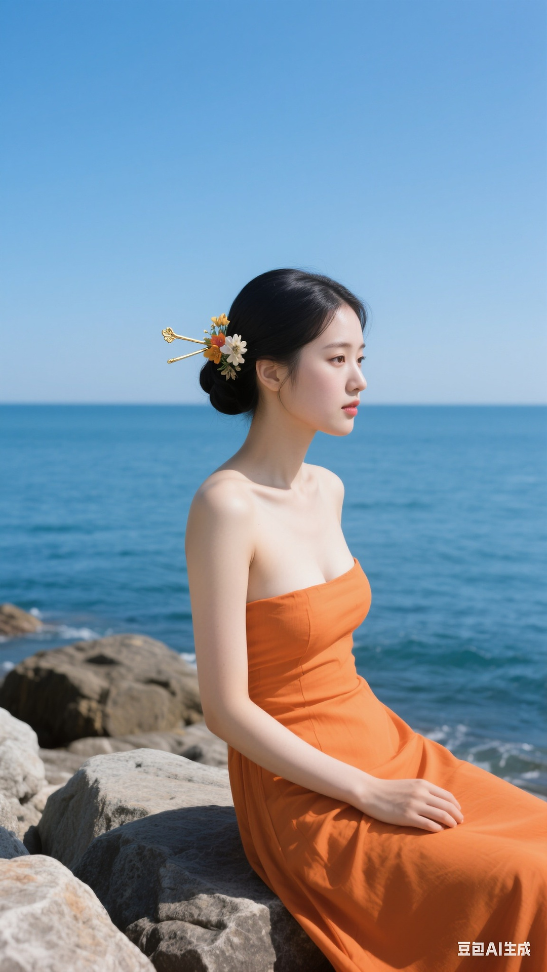 Orange dress