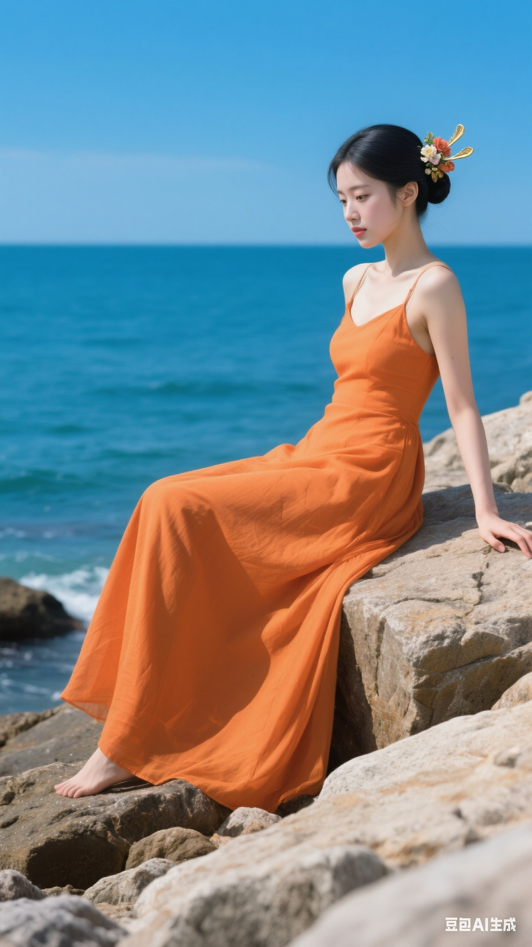 Orange dress