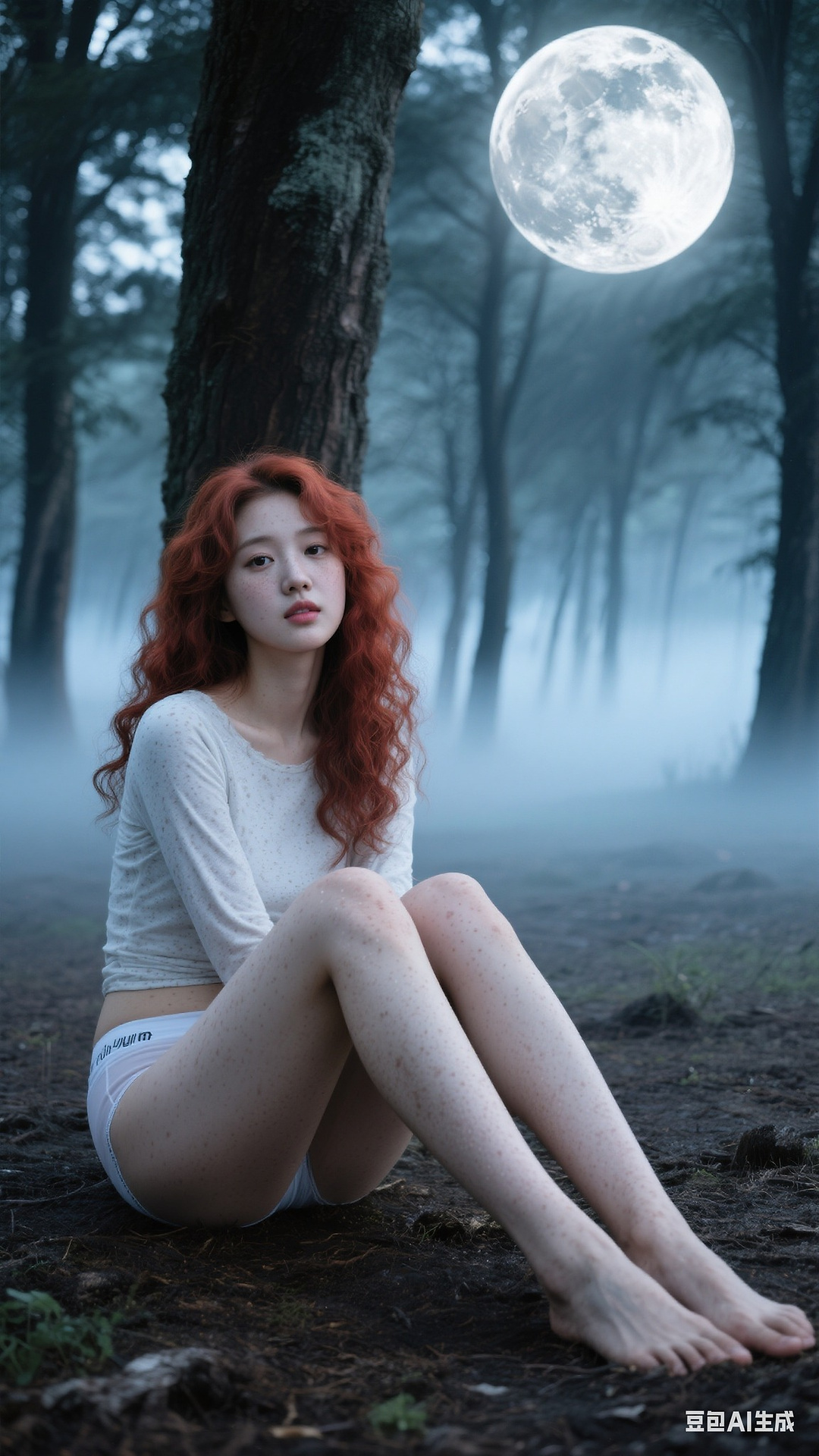Fluffy fiery curls