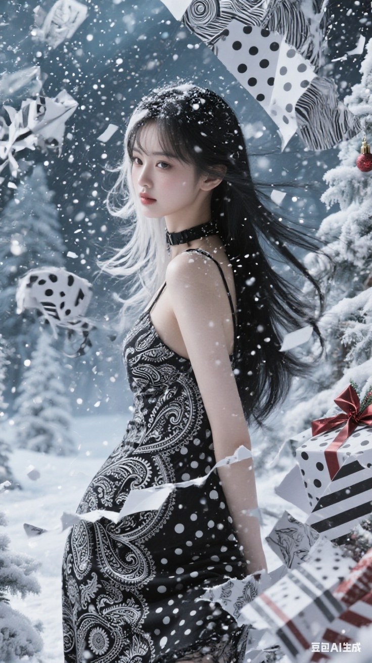Winter themed wrapping paper