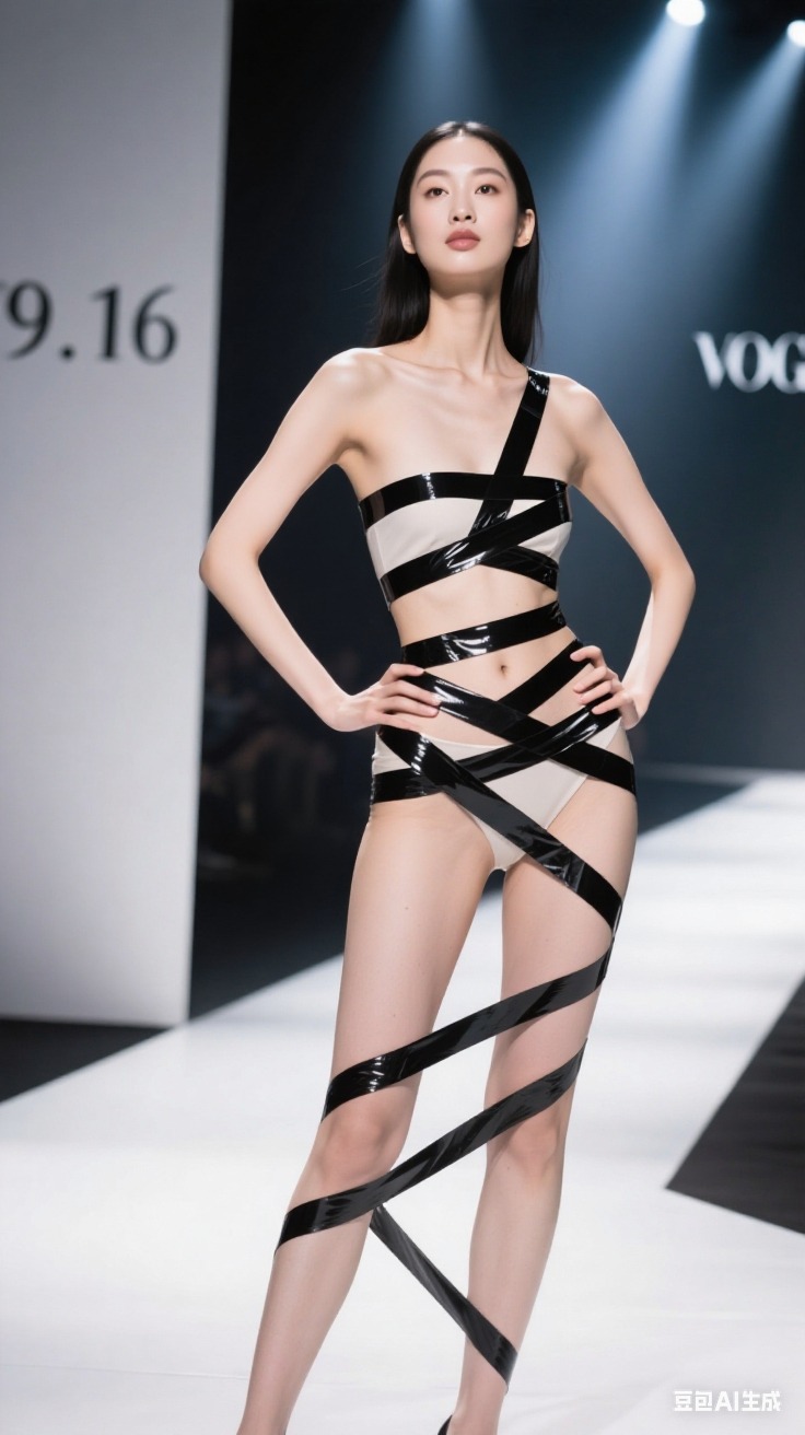 Black fashion tape
