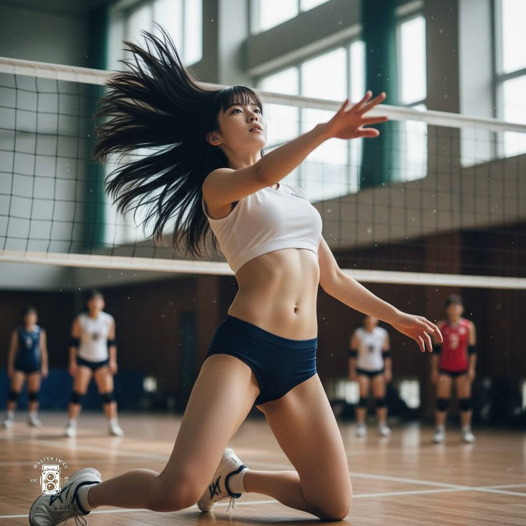 Beautiful volleyball girl
