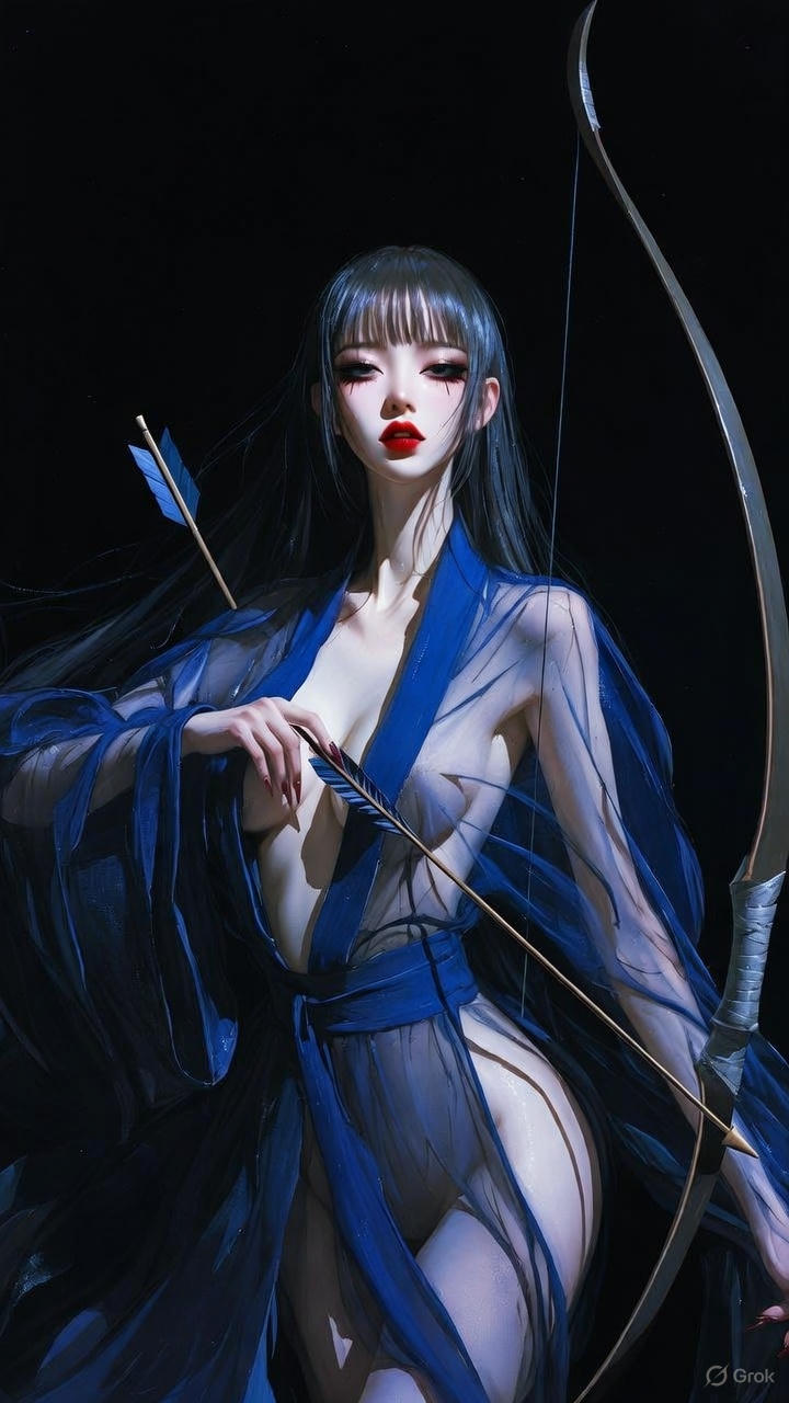 Deep Indigo Monk Robe