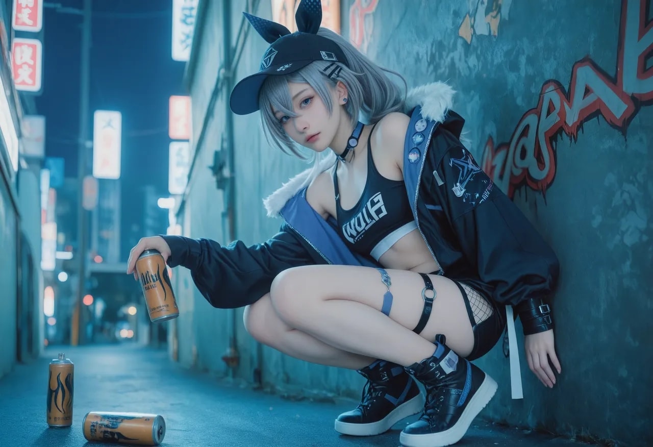 Silver wolf cosplay