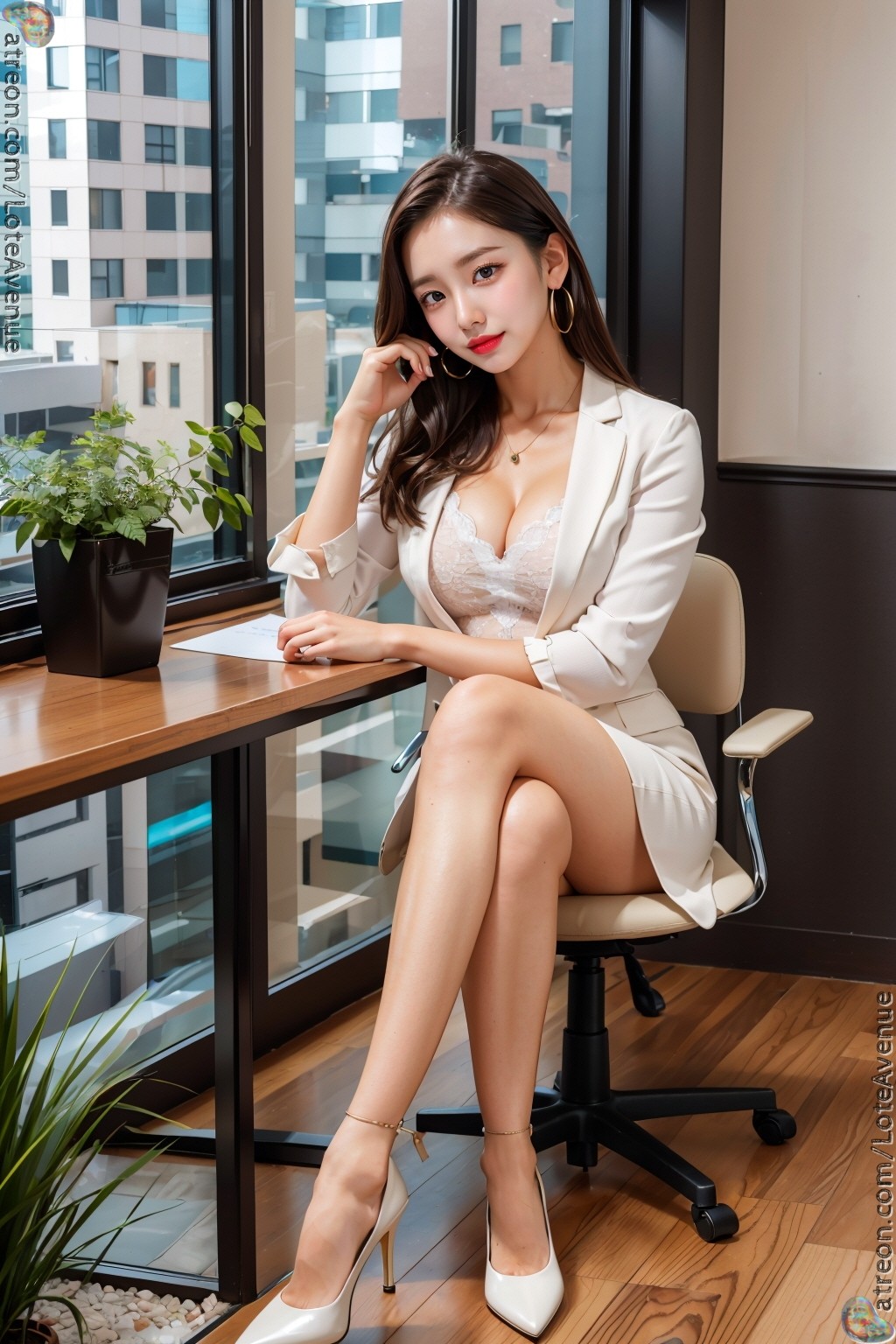 b. Your secretary. Office lady