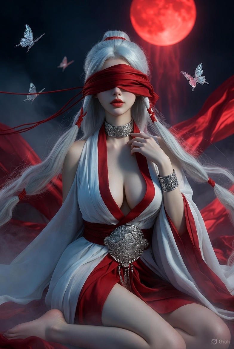 Luo Yihe fluttering. Light hem with the wind
