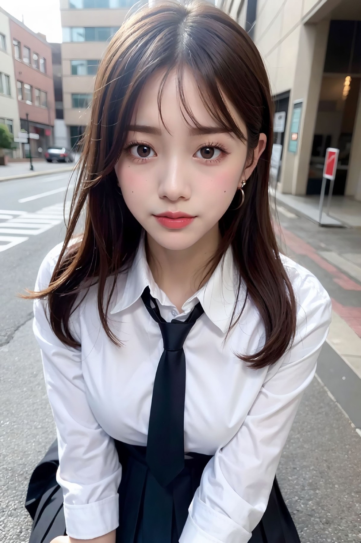 Female high school student