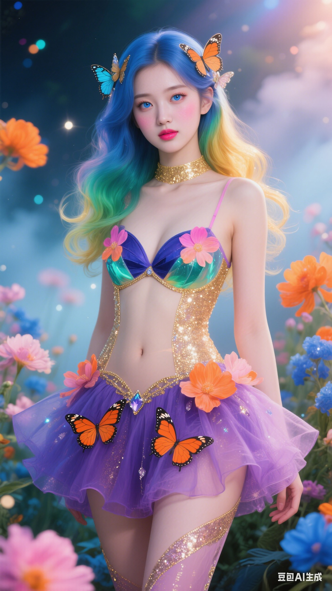 Petals and Butterfly Wings Tights
