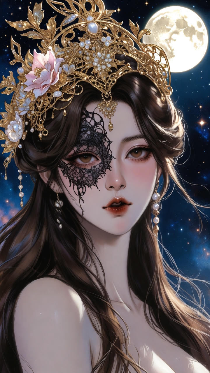 Black lace pattern
