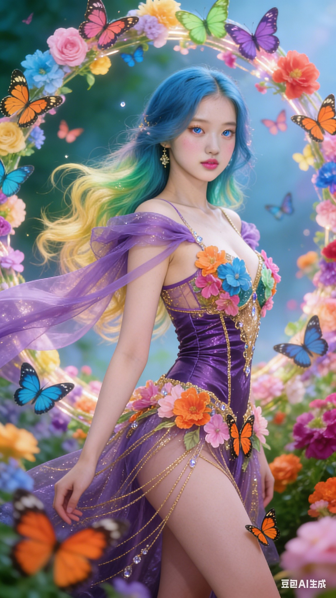 Petals and Butterfly Wings Tights