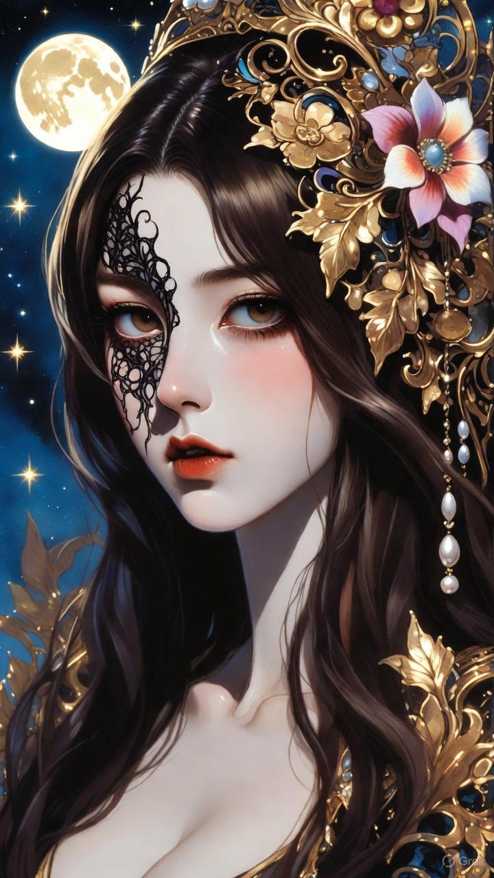 Black lace pattern