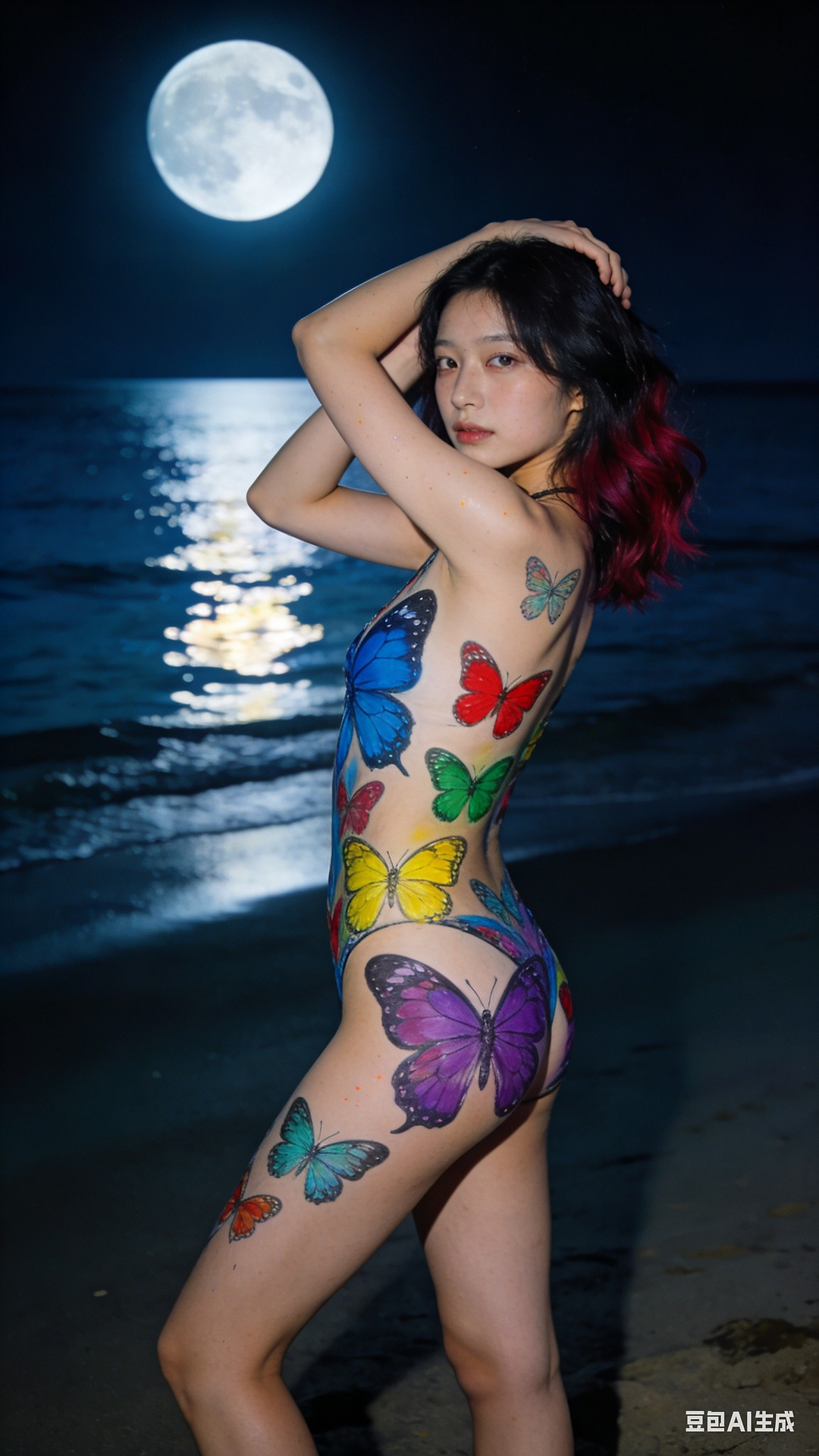 Butterfly Body Painting