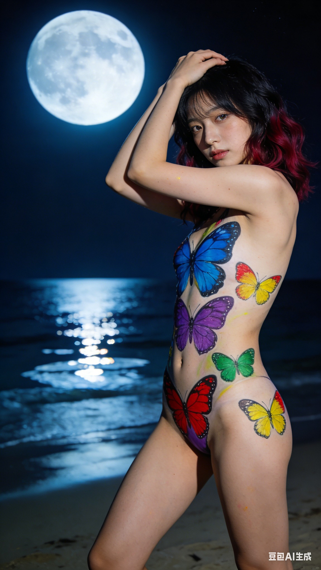 Butterfly Body Painting