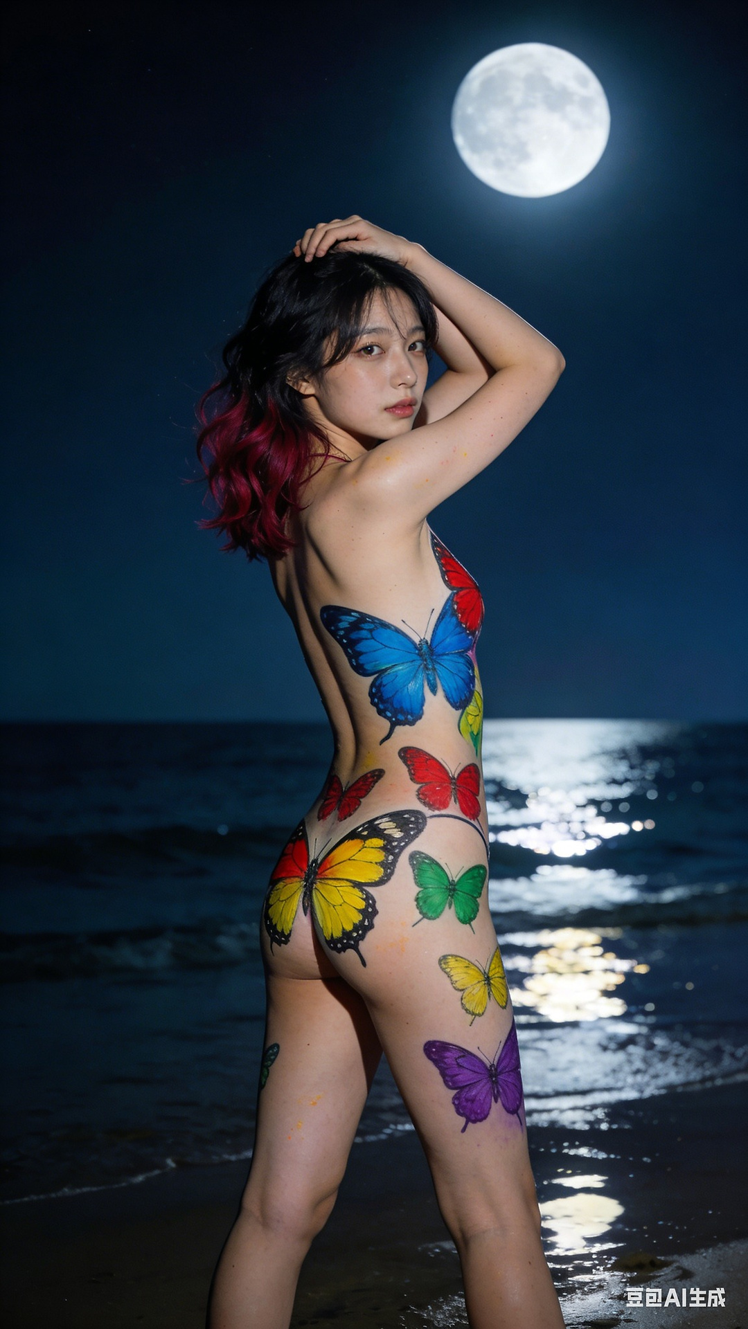 Butterfly Body Painting