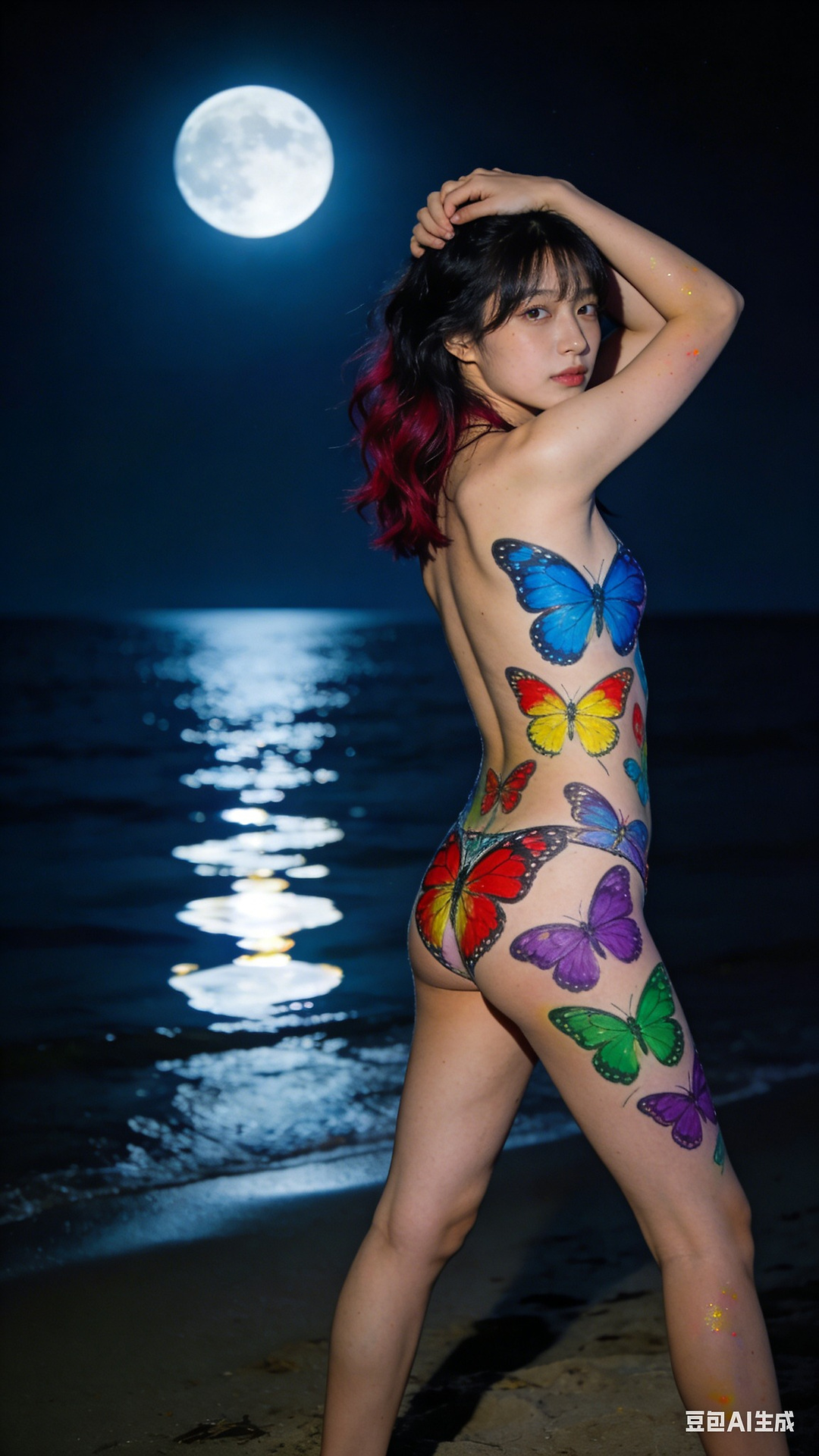 Butterfly Body Painting