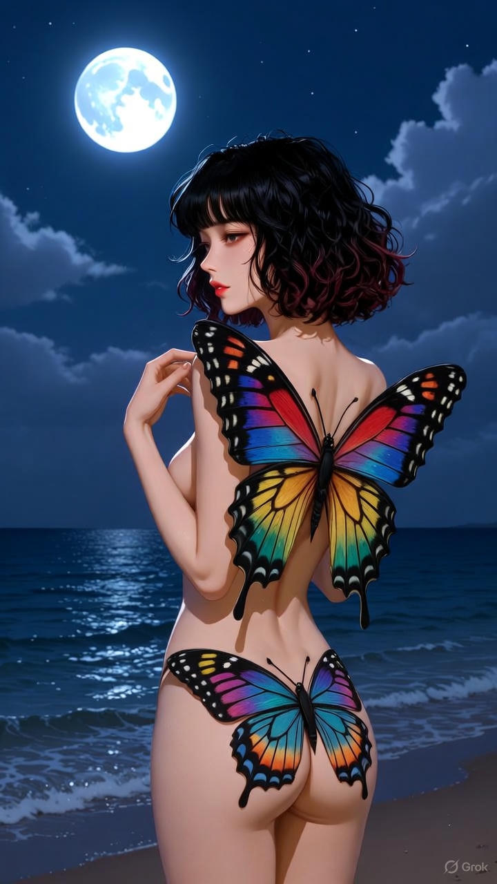 Butterfly Body Painting