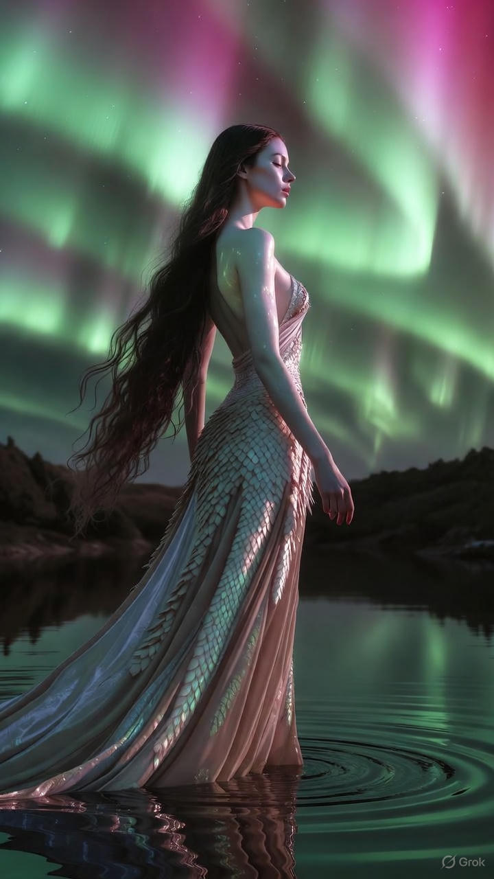 long skirts with scales