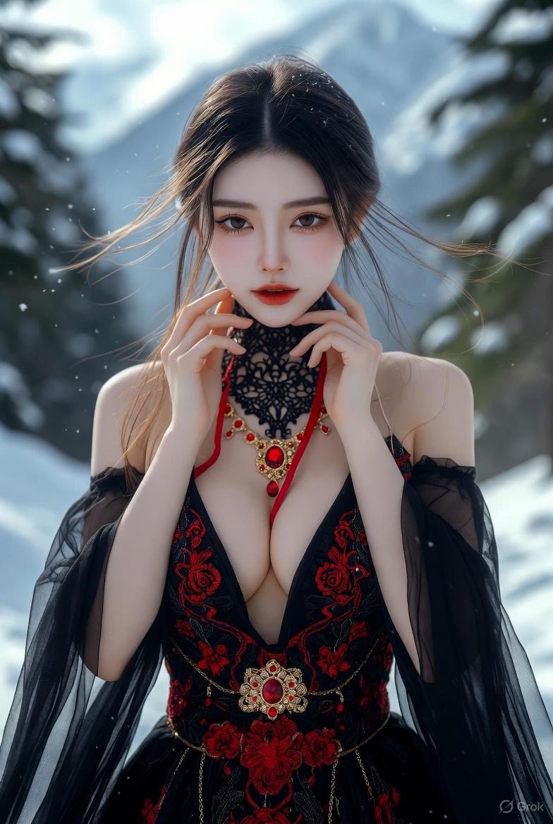 Cold and noble, like a newly melted snowflake
